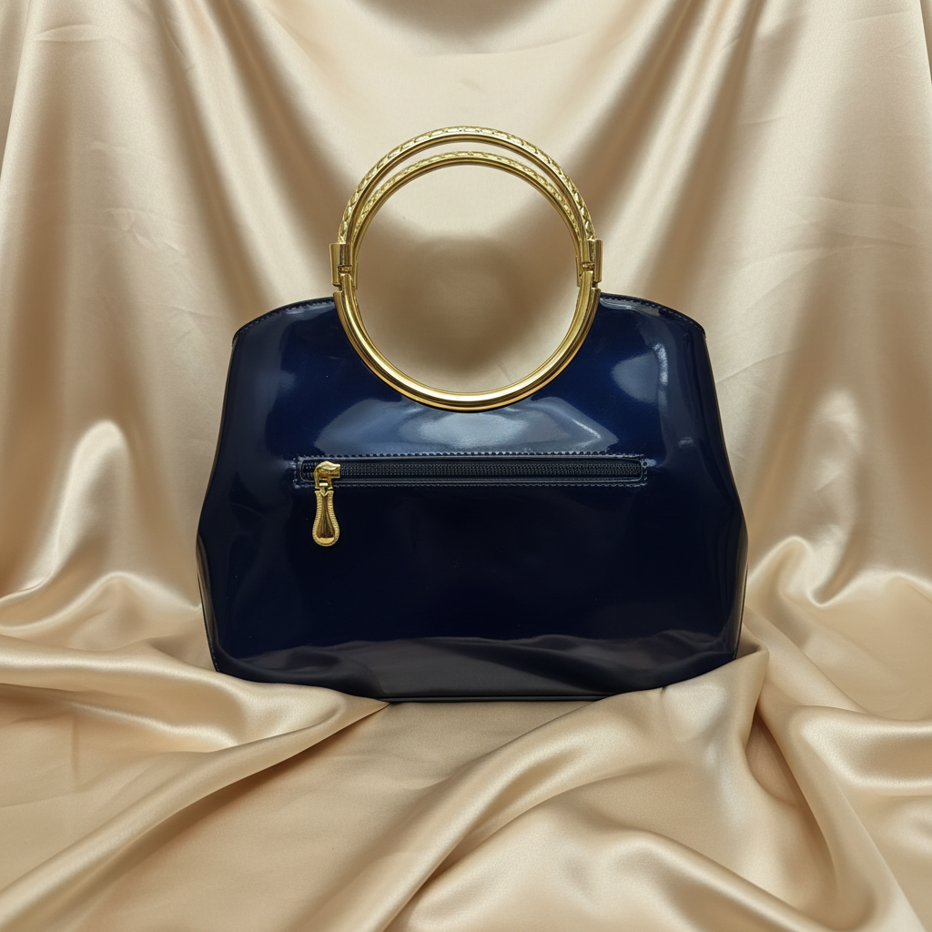 The Time is Now Purse- Navy