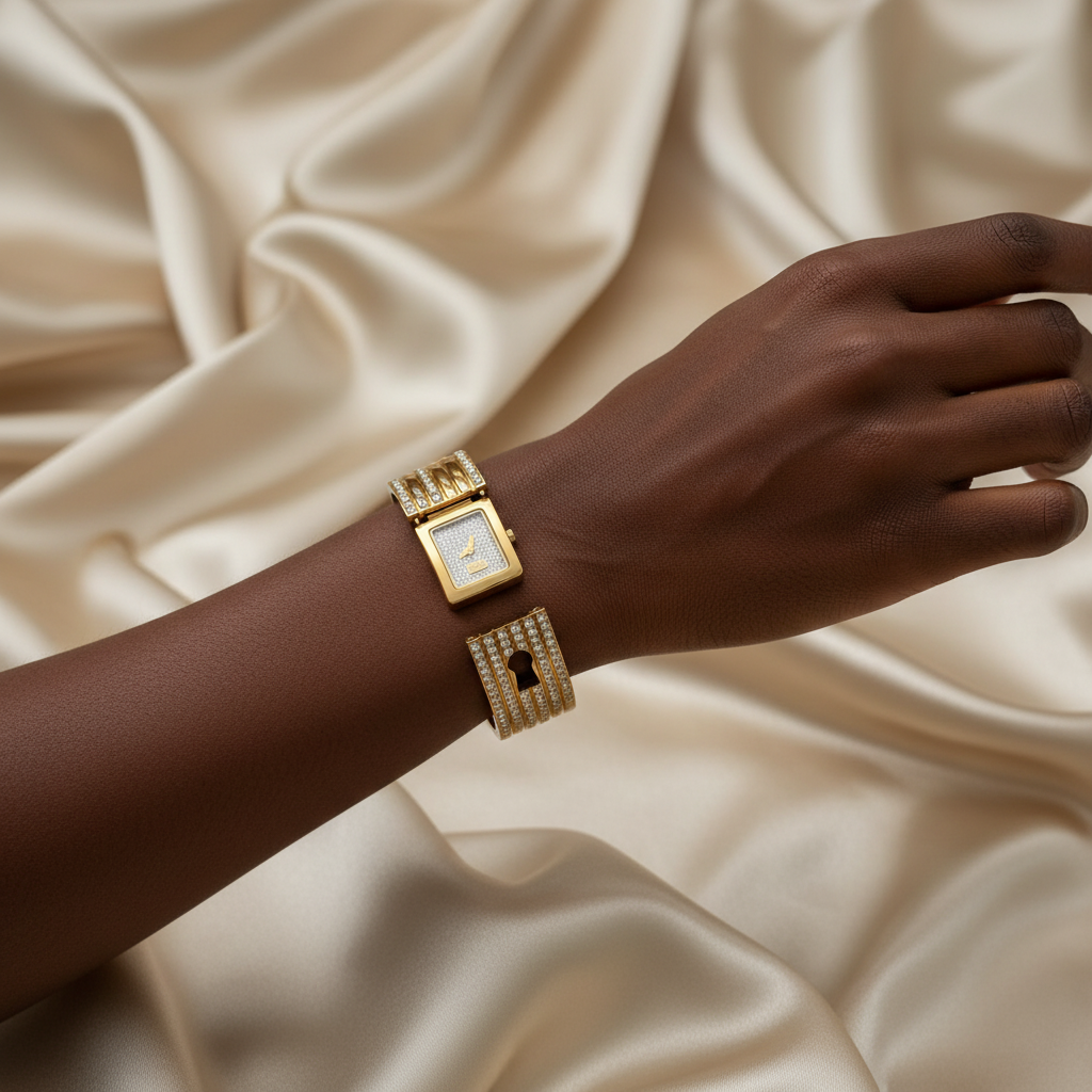 Dolce & Gabbana watch lifestyle shot with Black woman