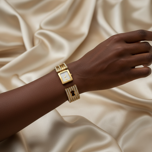 Dolce & Gabbana watch lifestyle shot with Black woman
