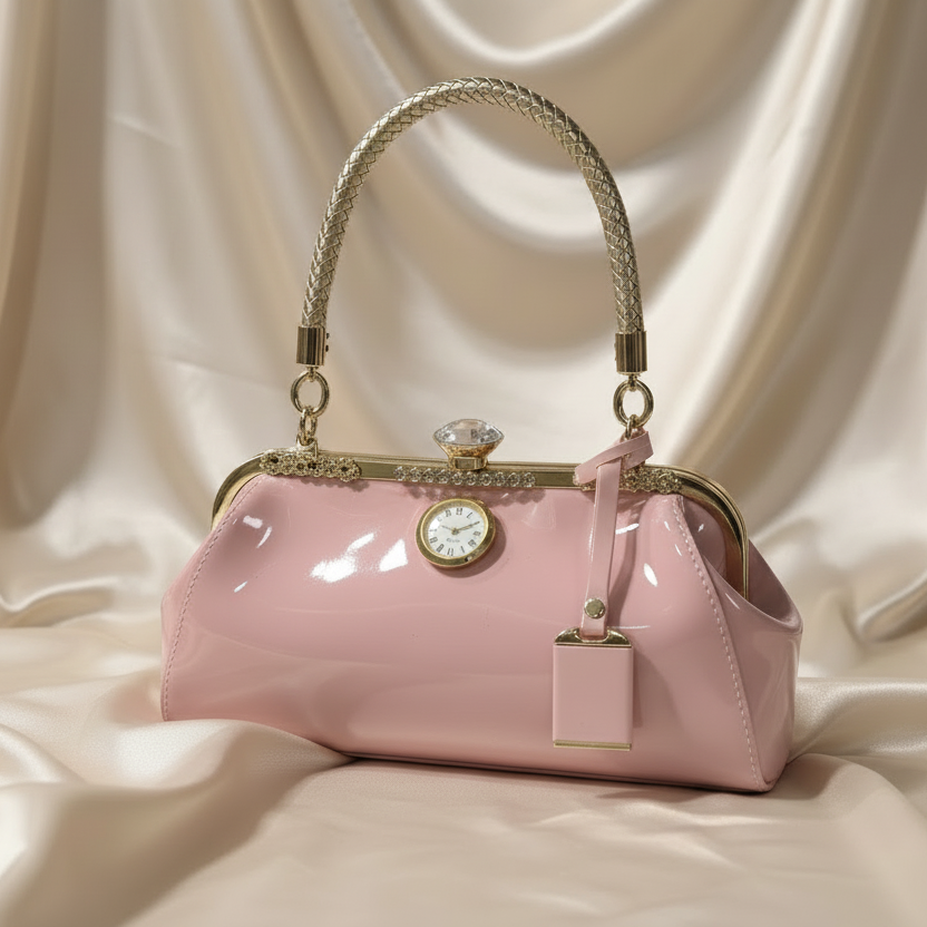 Pink handbag without charm